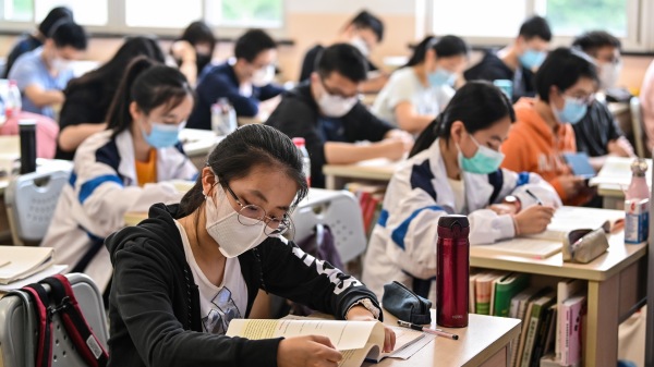 示意图：中国学生上课（图片来源：Getty Images）