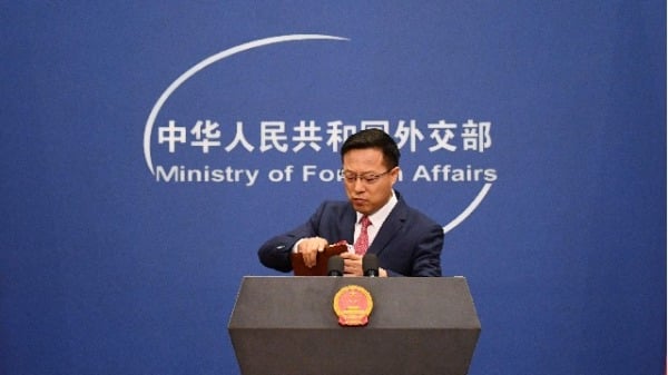 中國外交部發言人趙立堅（圖片來源：Getty Images）