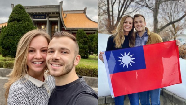 莫彩曦跟夫婿Adam说着一口流利中文，在台湾拥有许多粉丝。