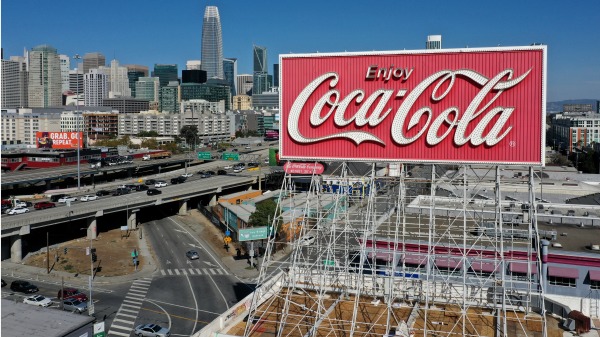 美国加州的一个可口可乐广告牌