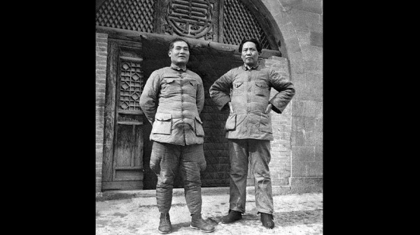 1938張國燾和毛澤東在延安