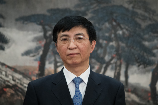 中共政治局常委、意识形态总管王沪宁。（图片来源：Lintao Zhang/Getty Images）