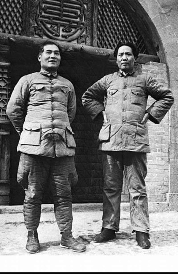 張國燾與毛澤東在延安