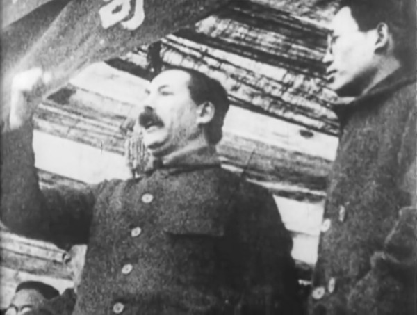1927年,鮑羅庭在武漢演講