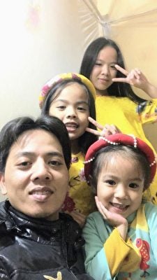 法轮功 Thu Hien Ta的先生和3个女儿