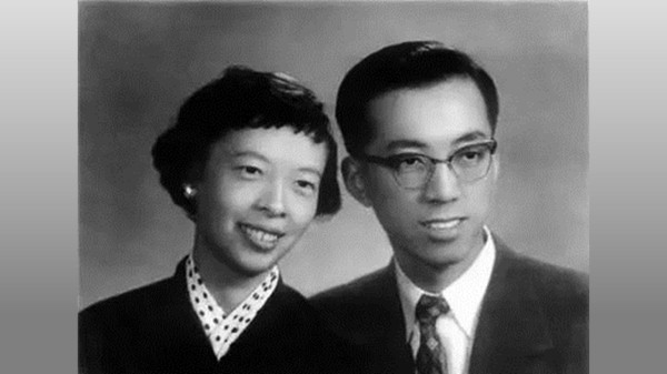 中國飛彈和航天材料與工藝技術專家姚桐斌和妻子彭潔清