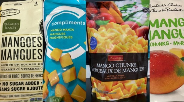 这4个品牌的冰冻芒果被加拿大食品检验局召回