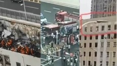 哈尔滨办公大楼7楼顶突坍塌9死伤2受困(组图)