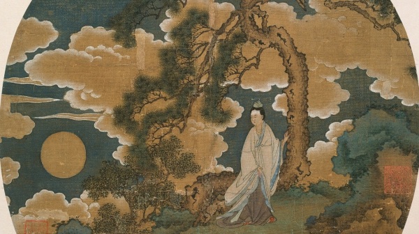 圖為中國道教神話中的月神－－太陰星君。