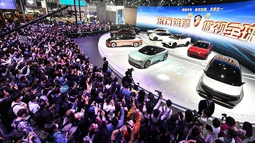 上海国际车展上的恒大汽车