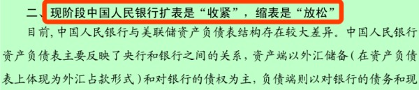 中国央行的“扩表”与“缩表”是什么意思？