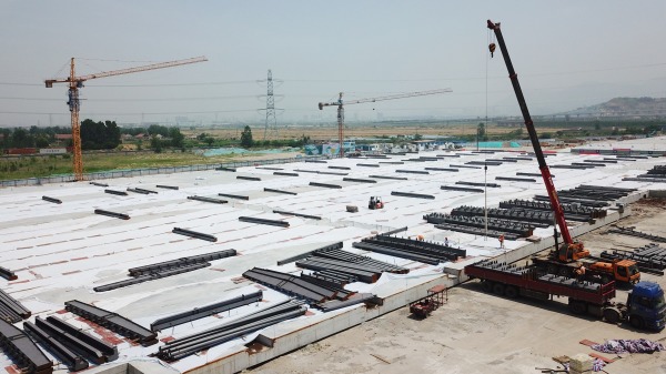 2020年6月8日“一带一路”倡议供应链基地在中国江苏连云港开工建设。