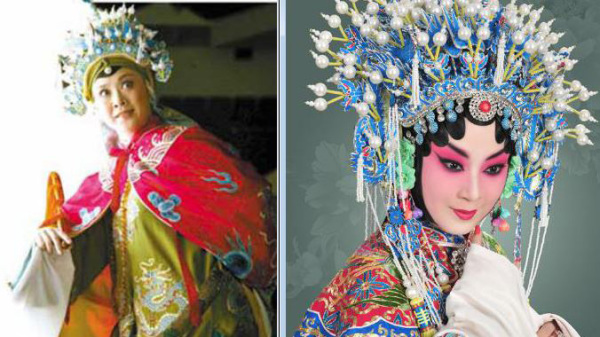 著名京剧演员姜亦珊（右）5日突然离奇身亡，9日，京剧院副院长袁慧琴（右）主动投案。