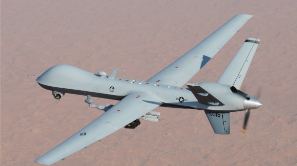 美國空軍MQ-9收割者無人機在阿富汗南部飛行