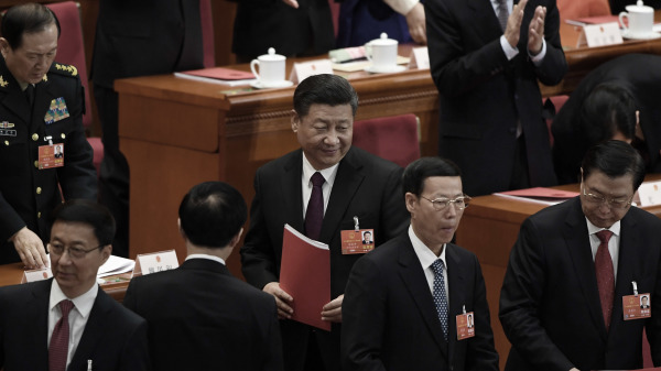 2020年来临，中国现当政者习近平的处境再被外界关注。图为习近平在2018年的中共两会上。