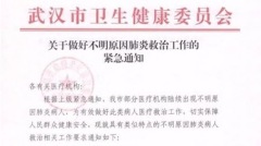 2019年最後一天武漢驚傳爆發非典7例確診(組圖)
