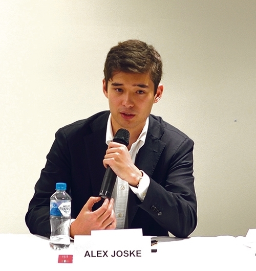 澳洲战略政策研究所ASPI的分析师Alex Joske在如何抵御中共渗透论坛上发言。（Peter Wu/看中国）