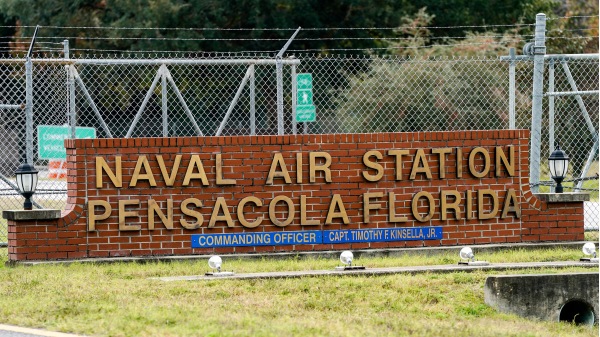 美国佛罗里达州海军基地枪击案凶手被查出疑似支持基地组织。图为佛罗里达州海军基地。（图片来源： Josh Brasted/Getty Images）