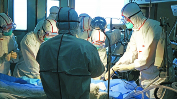 感染新型冠狀病毒患者已被集中到武漢金銀潭醫院治療，但實際疫情並不明朗。（金銀潭醫院資料圖片）