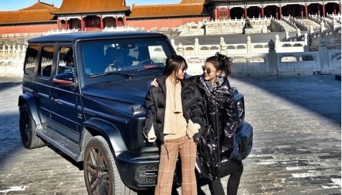 中国女网友在网络发照片炫耀自己开车入故宫，引发极大争议。