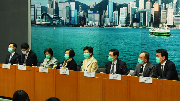 世界衛生組織把中共肺炎疫情定性為國際關注的突發緊急公共衛生事件後，林鄭月娥1月31日提出8項新防疫建議，但不包括全面封關。