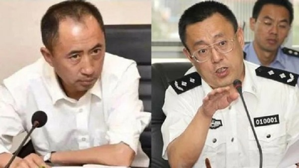 刀文兵（左）与原中共云南省司法厅副厅长赵立功（右）共用情妇。（图片来源：自由亚洲电台）