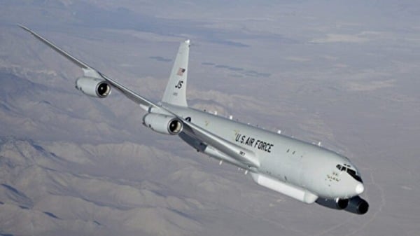 美国空军E-8C指挥机在10月已经于韩国空域出动10次