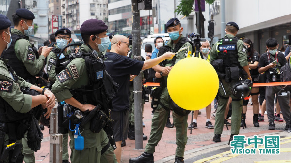 國安法下的黃氣球一場無聲的抗爭