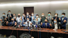 全体泛民议员总辞抗议港府DQ决定(视频)