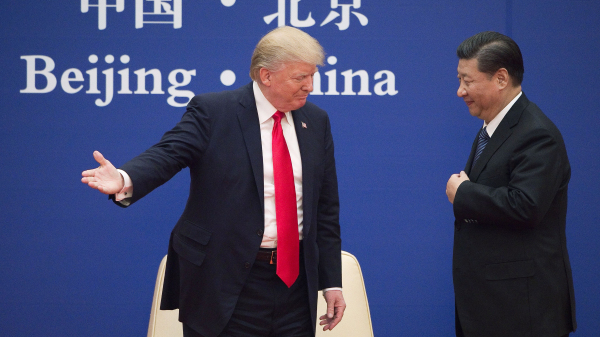 川普和习近平在北京会面