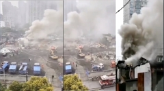 上海强拆酿惨案屋主点燃煤气引爆身亡(视频图)