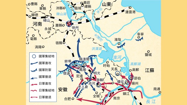 淮河阻击战地图