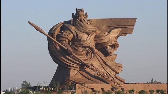中華武聖關公雕像。