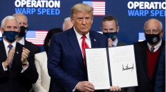 川普签行政令:美国人优先获疫苗(图)