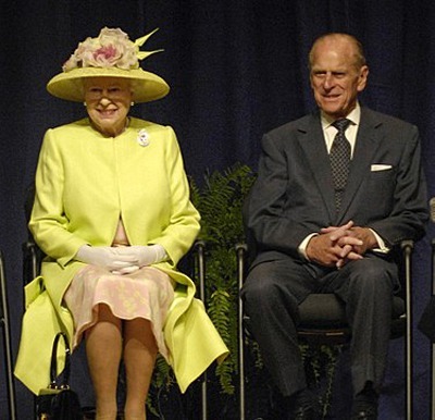 2007年女王夫婦訪美。