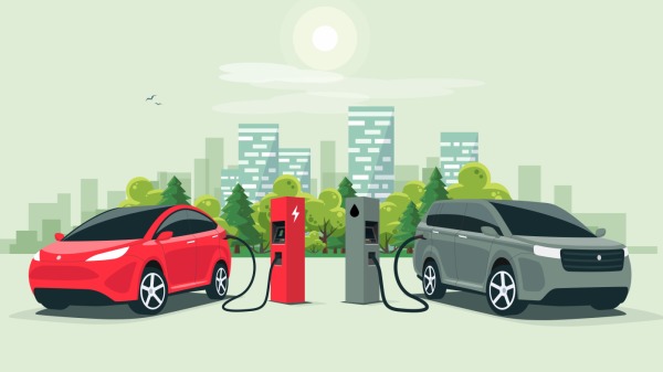 节能减碳 零排放 汽车 排气管 电动车