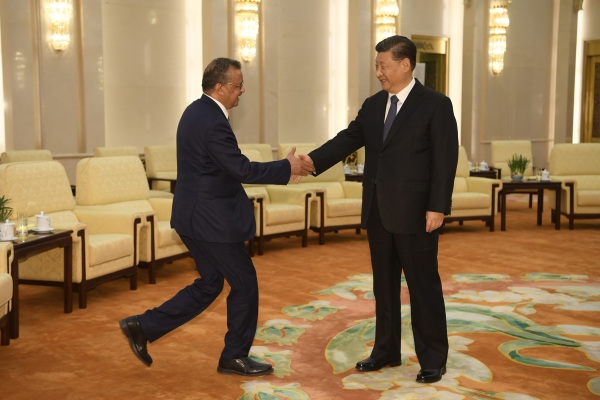 譚德塞曾經在1月28日飛抵北京會見中國國家主席習近平，並大讚習近平是「親自指揮、親自部署，展示了卓越的領導力。