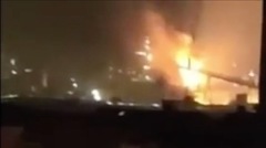 大陸急刪視頻：上海寳鋼四高爐嚴重爆炸(圖)