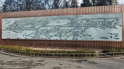 北京海淀区圆明园——圆明三园盛时全景图。