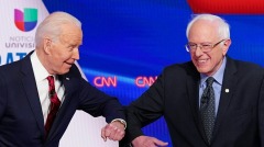 桑德斯宣布支持拜登競選總統外界關注疫情會否影響選舉(圖)
