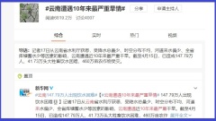 雲南遇上10年來最嚴重旱災超過147萬人飲水困難(圖)
