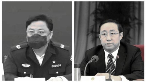 曾担任中共公安部副部长、中央“610”办公室主任的傅政华(右)落马，或与孙力军（左）案有紧密关联。