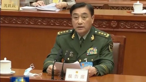 中共武警部队高层大半被撤换，图为前武警部队司令员王宁。