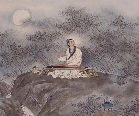 「焦尾」是東漢著名文學家、音樂家蔡邕製作的一張琴。