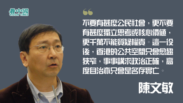 港大法律教授陈文敏。