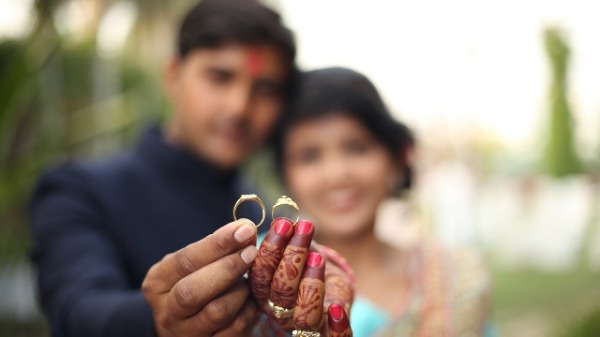 印度新婚夫妇