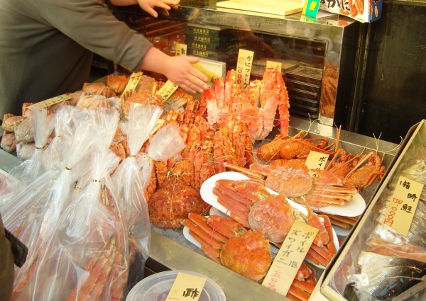 日本 地铁 海鲜  螃蟹