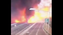 浙江油罐車爆炸驚悚畫面曝光多人受困倒塌民宅待援(視頻)