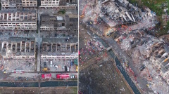 浙江油罐車爆炸增至20死司機「失蹤」空拍畫面曝光(組圖)