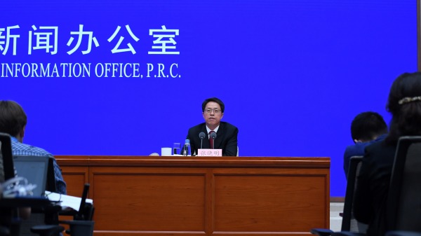 港澳办副主任张晓明今日（12 日）在北京召开记者会，大放厥词，想要面子还要立牌坊。资料图片。（图片来源：Getty Images）